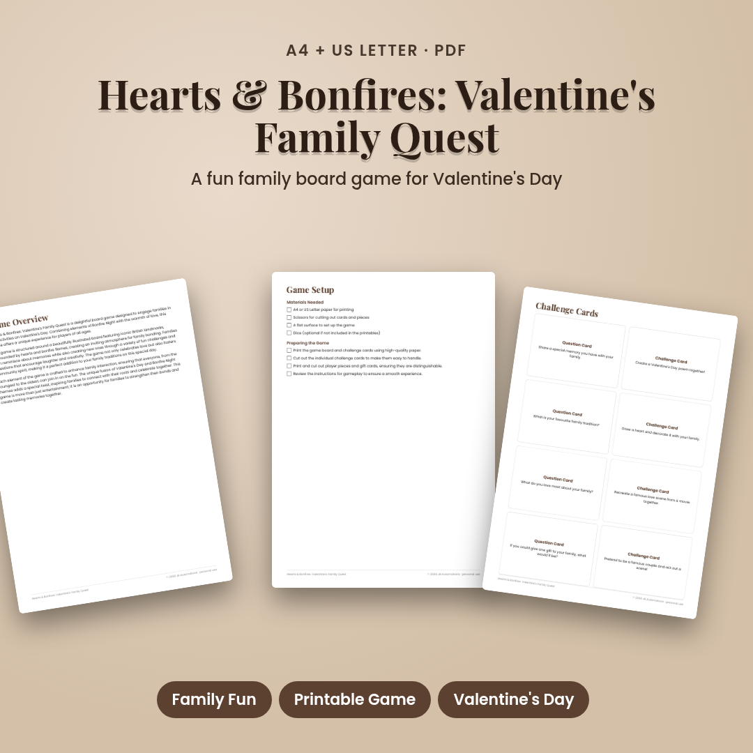Hearts &amp; Bonfires: Valentine's Family Quest
