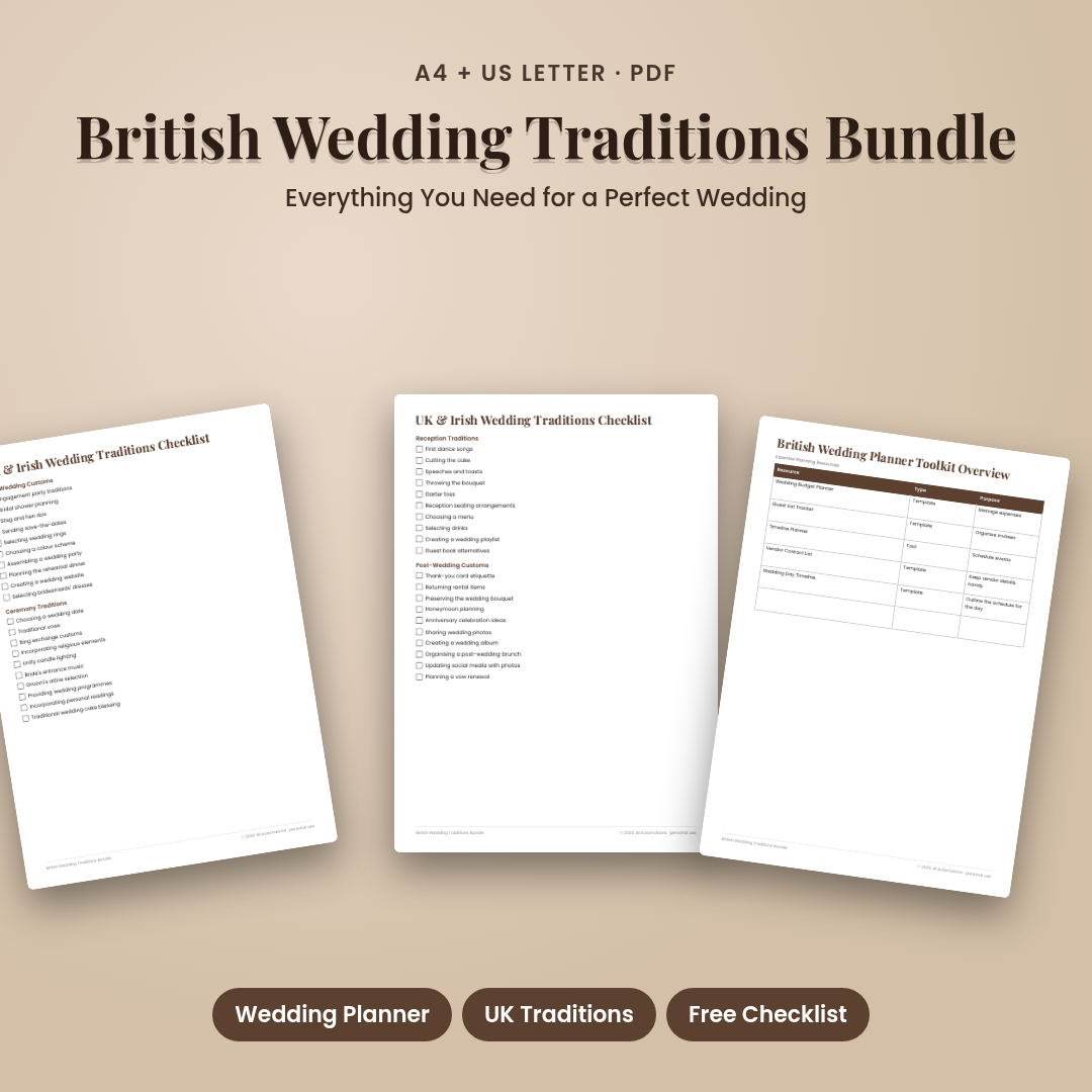 British Wedding Traditions Bundle