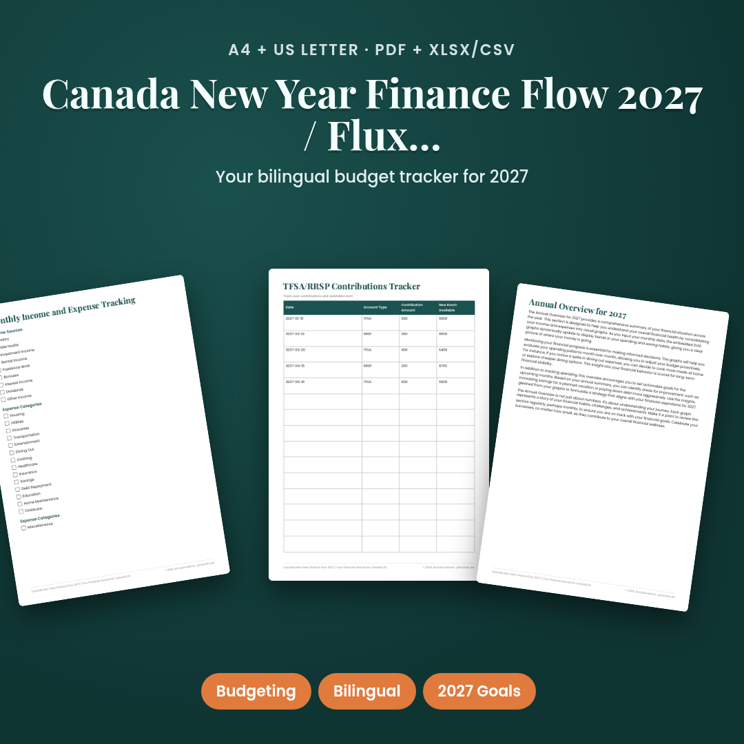 Canada New Year Finance Flow 2027 / Flux Financier Nouvel An Canada 2027