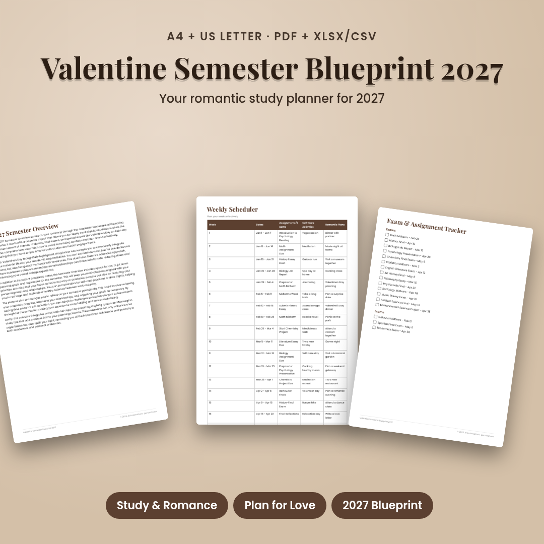 Valentine Semester Blueprint 2027