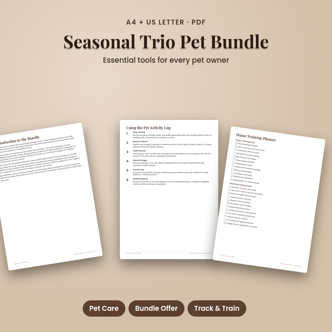 Seasonal Trio Pet Bundle