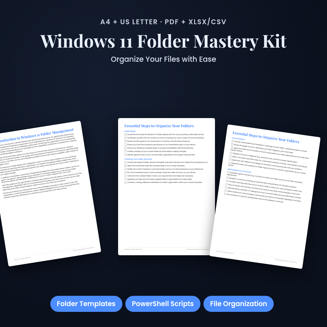 Windows 11 Folder Mastery Kit