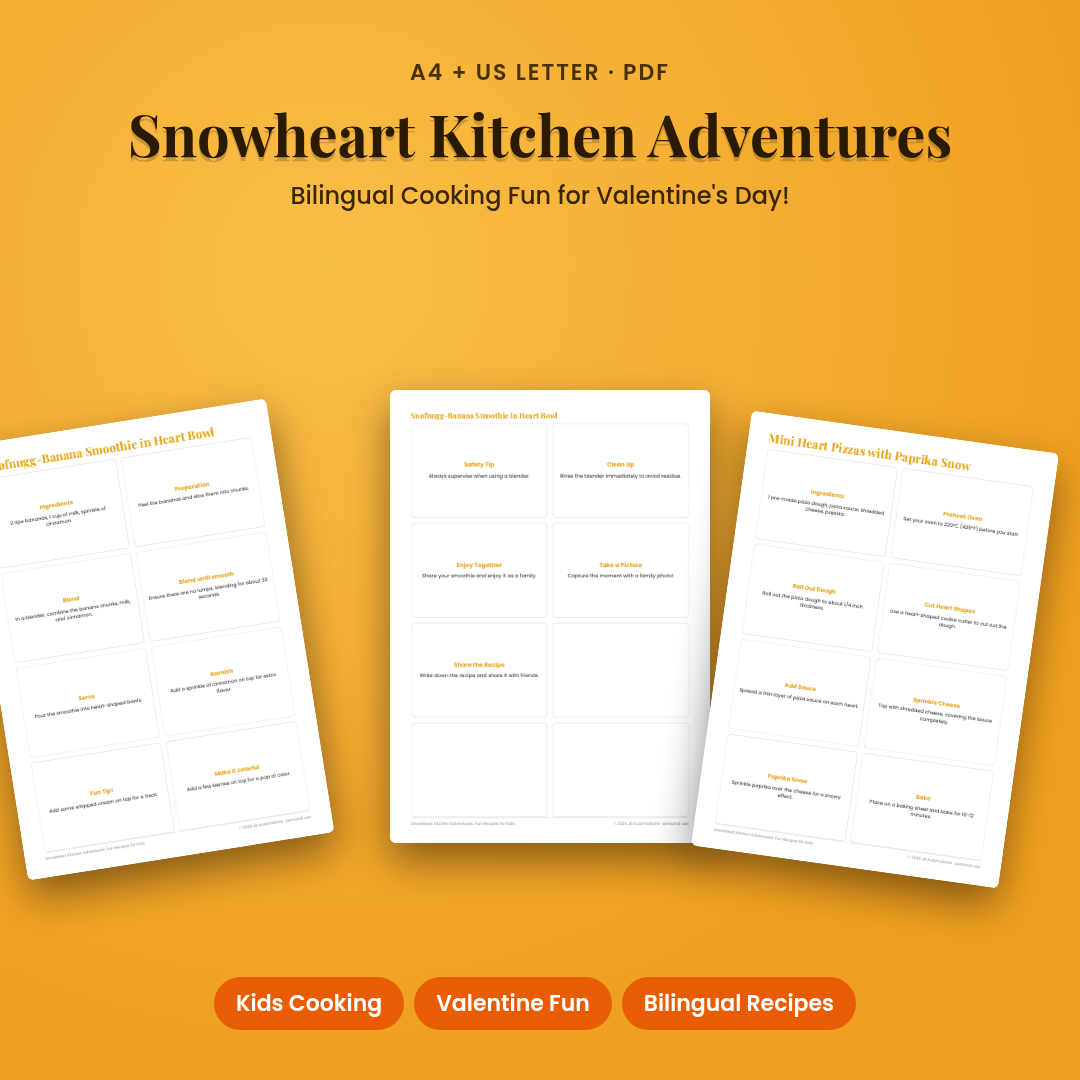 Snowheart Kitchen Adventures: Fun Recipes for Kids