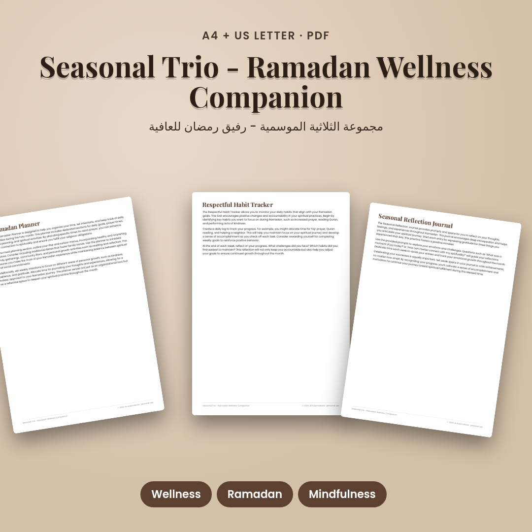 Seasonal Trio - Ramadan Wellness Companion