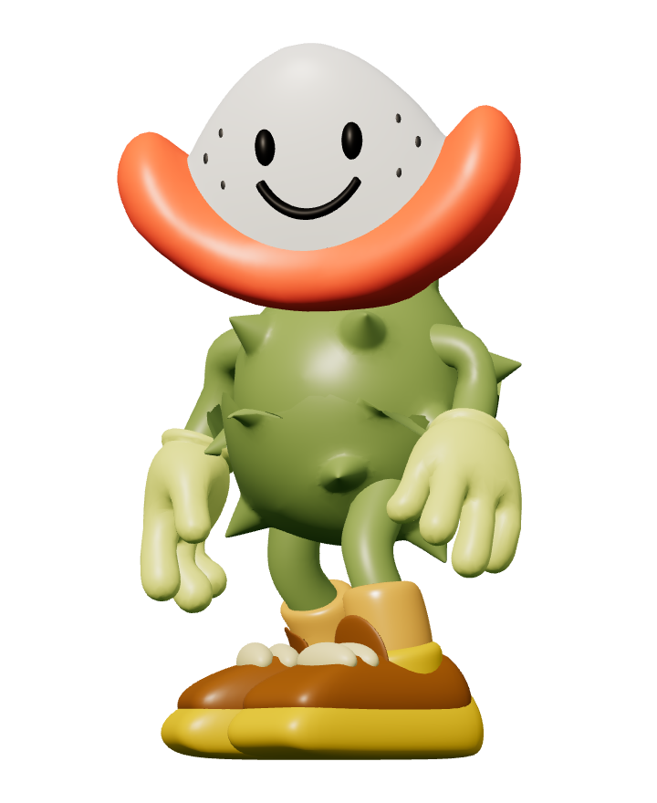 CARU — original Happy Fruits character artwork