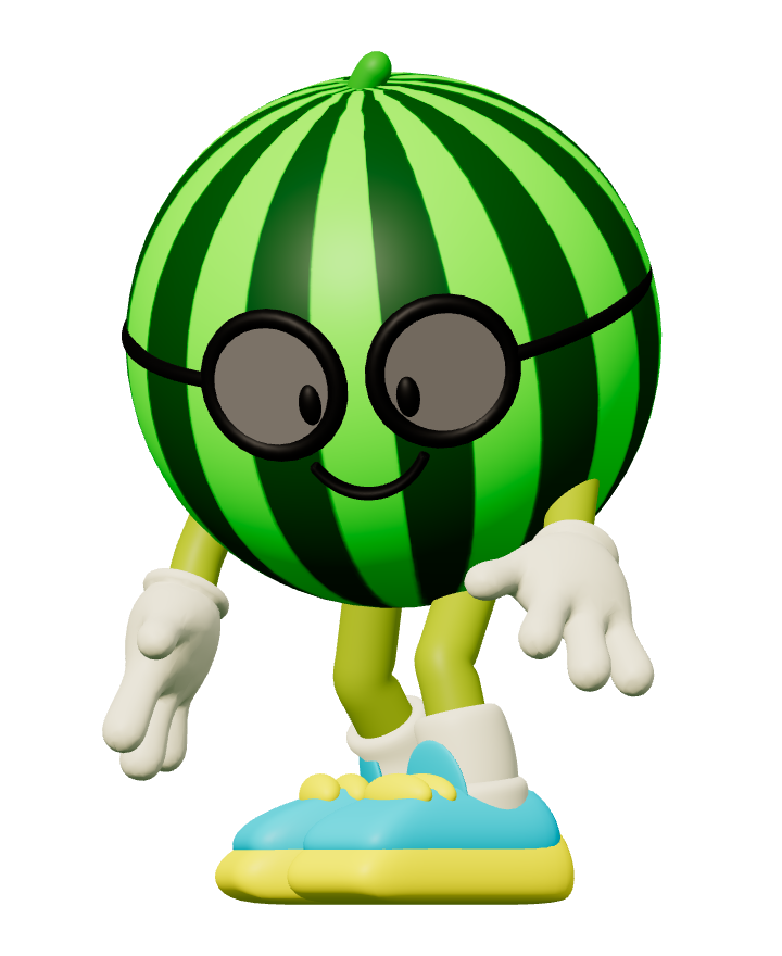 WELO — original Happy Fruits character artwork