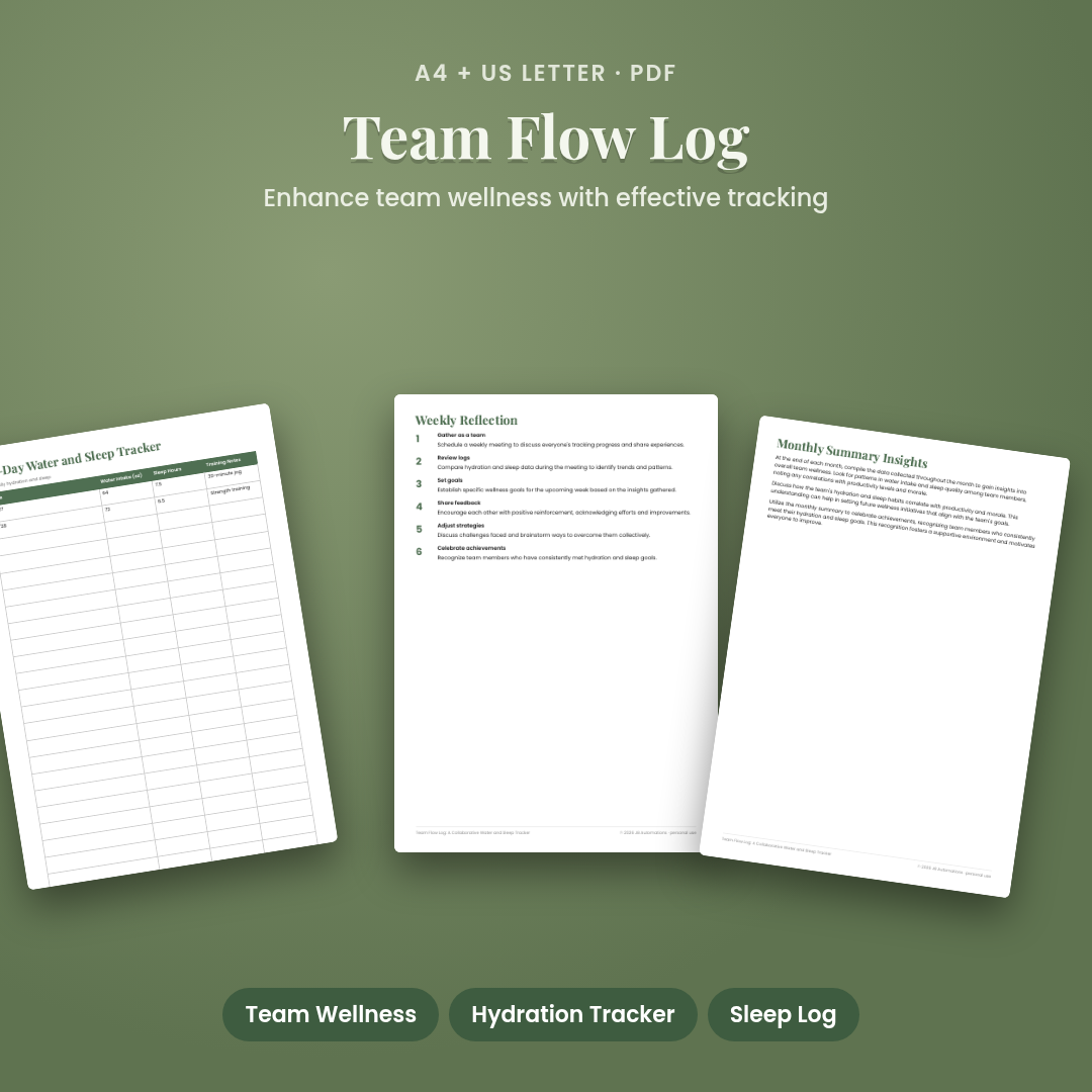 Team Flow Log: A Collaborative Water and Sleep Tracker