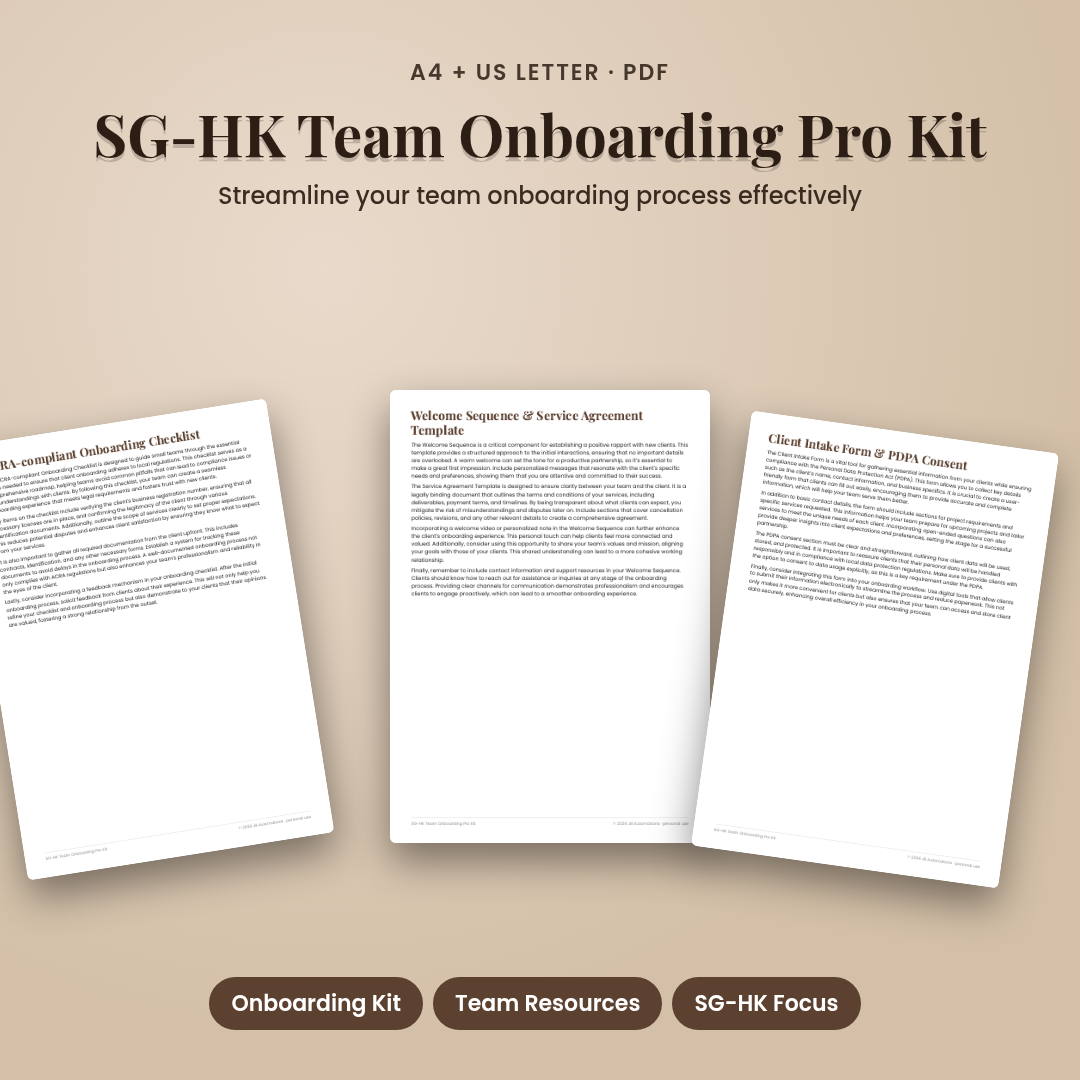 SG-HK Team Onboarding Pro Kit