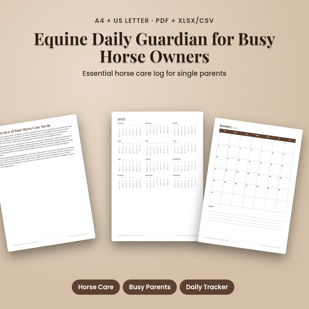 Equine Daily Guardian for Busy Horse Owners