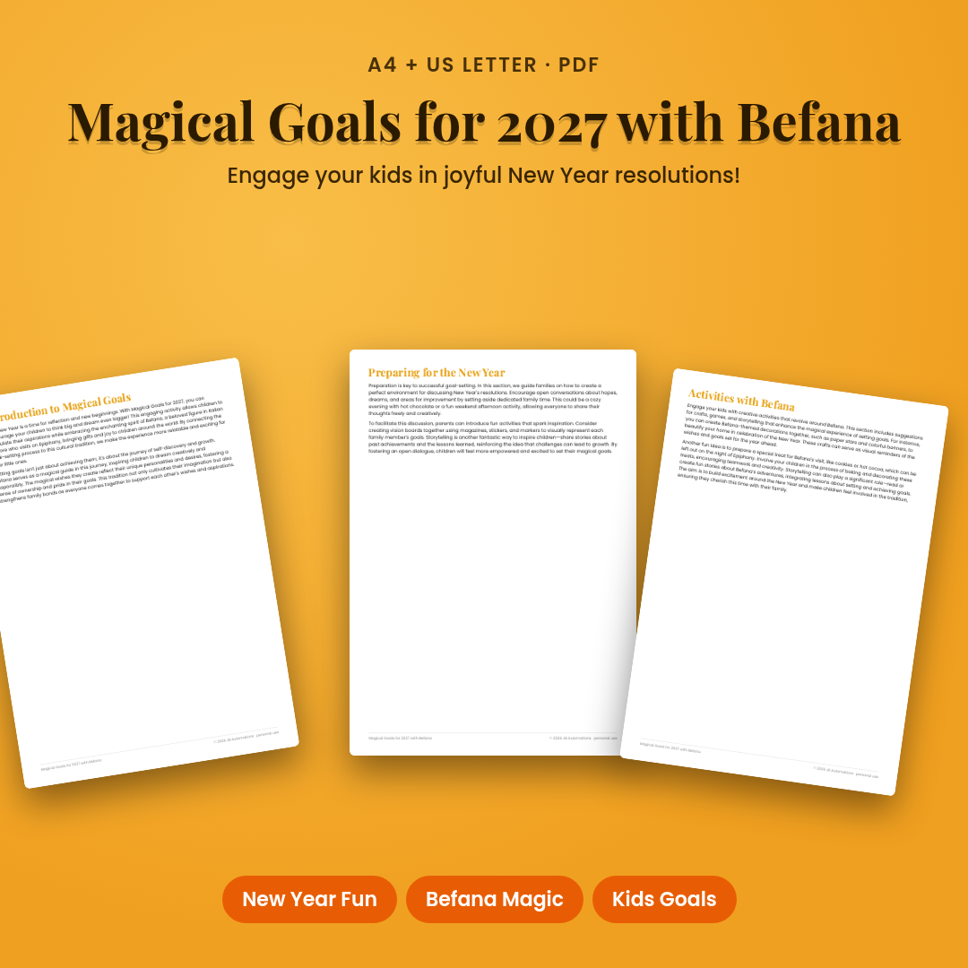 Magical Goals for 2027 with Befana