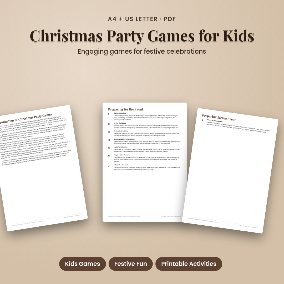 Christmas Party Games for Kids – 20 Fun Activities & Quizzes