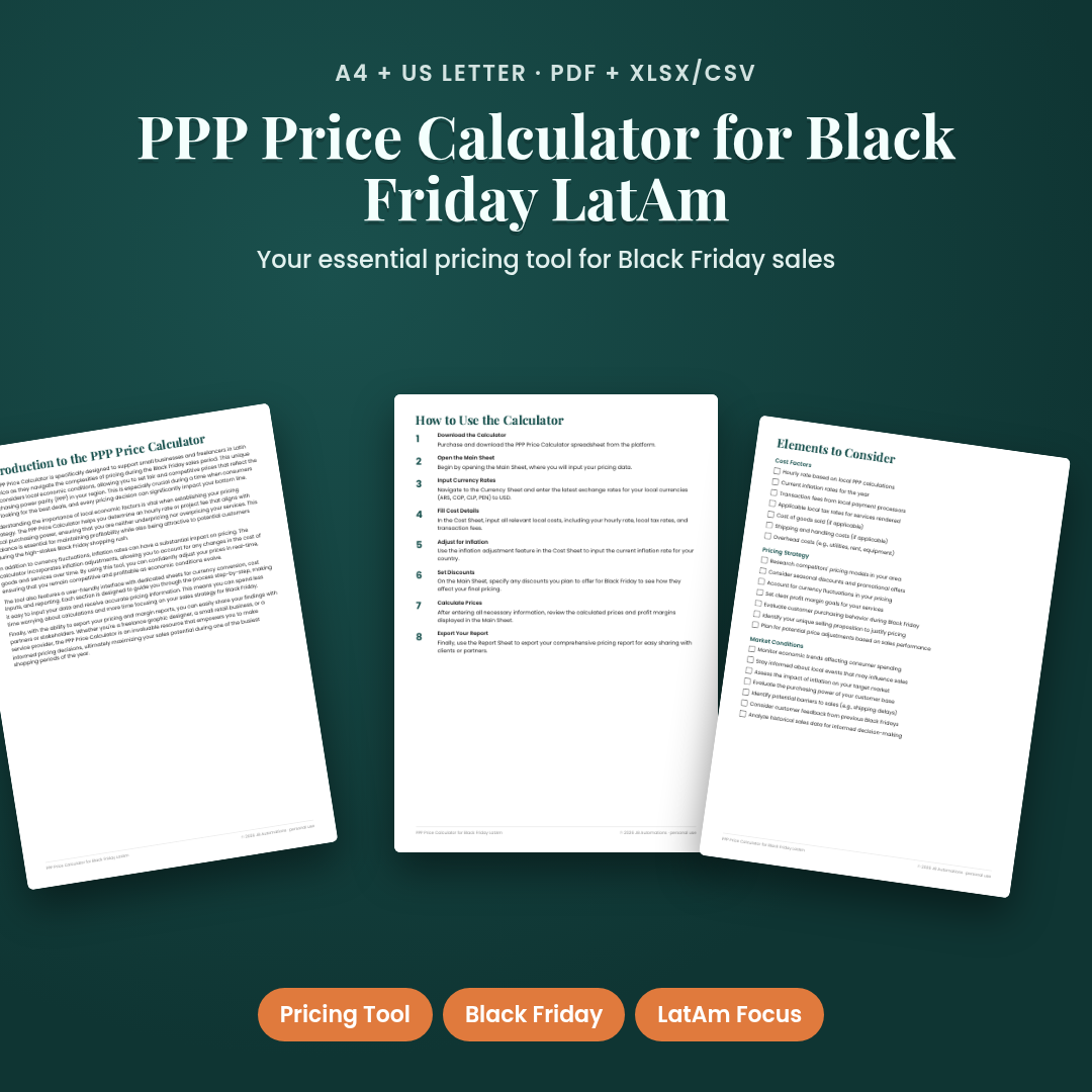 PPP Price Calculator for Black Friday LatAm