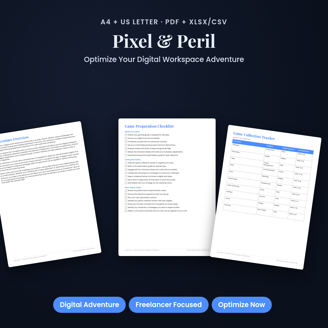 Pixel &amp; Peril - A One-Shot Cyber Dungeon for Freelancers