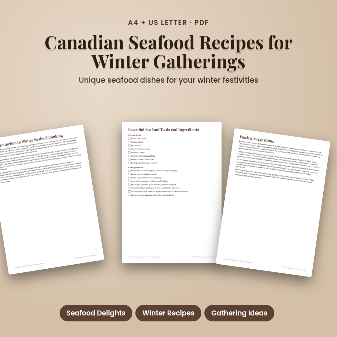 Canadian Seafood Recipes for Winter Gatherings