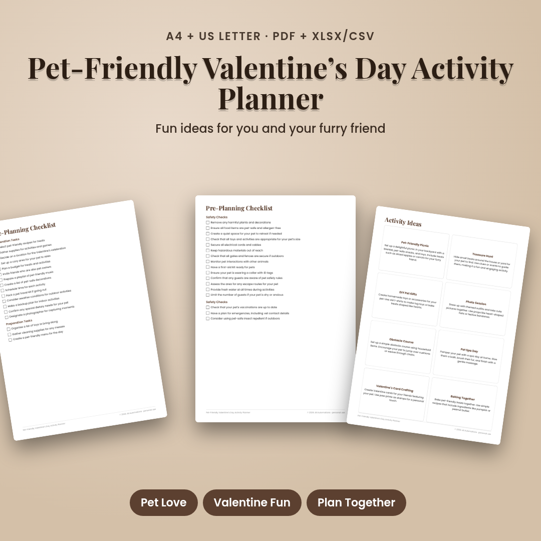 Pet-Friendly Valentine’s Day Activity Planner