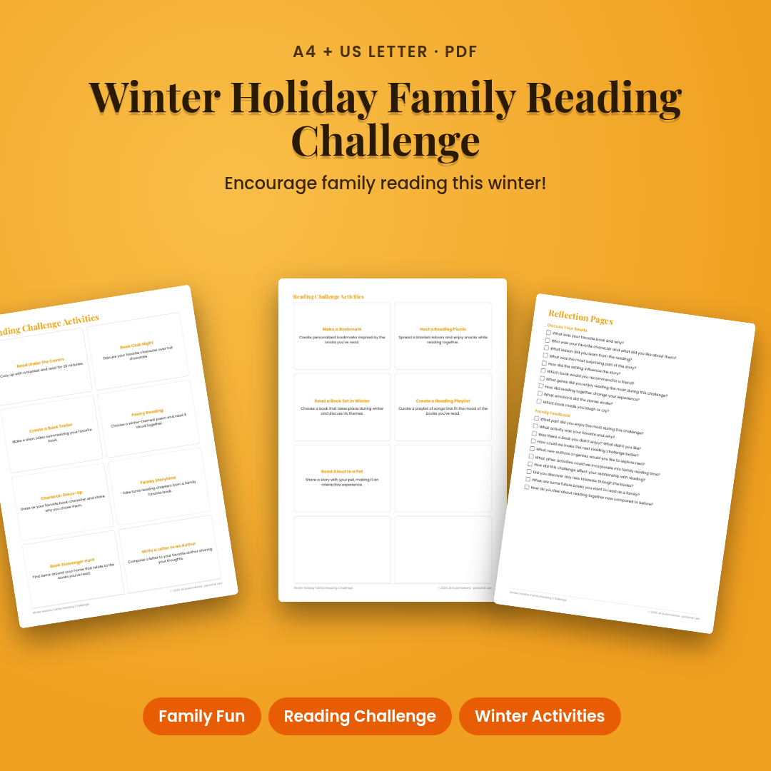 Winter Holiday Family Reading Challenge