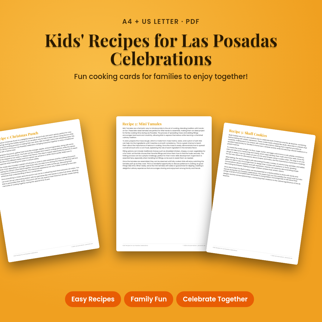 Kids' Recipes for Las Posadas Celebrations