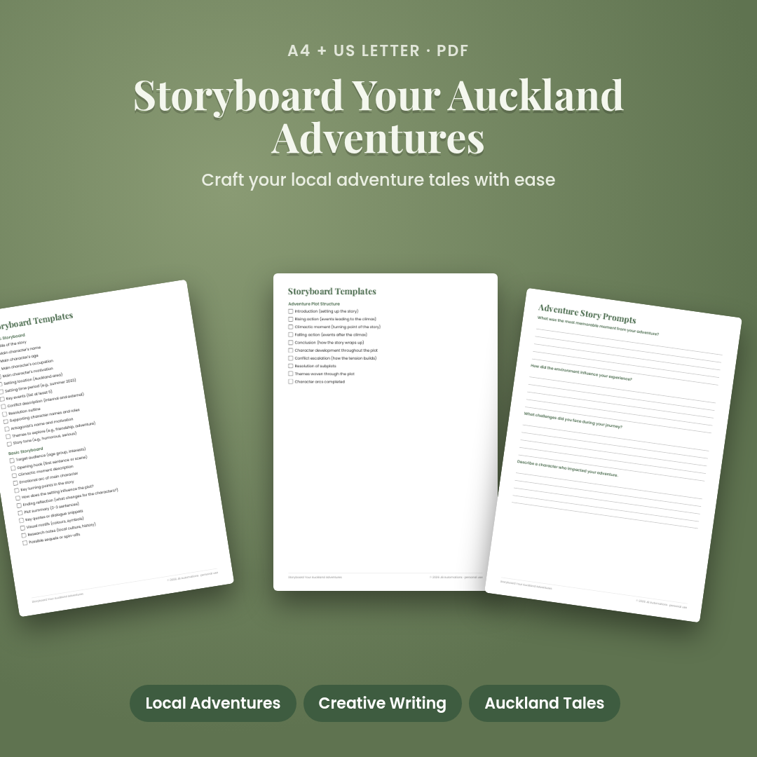 Storyboard Your Auckland Adventures