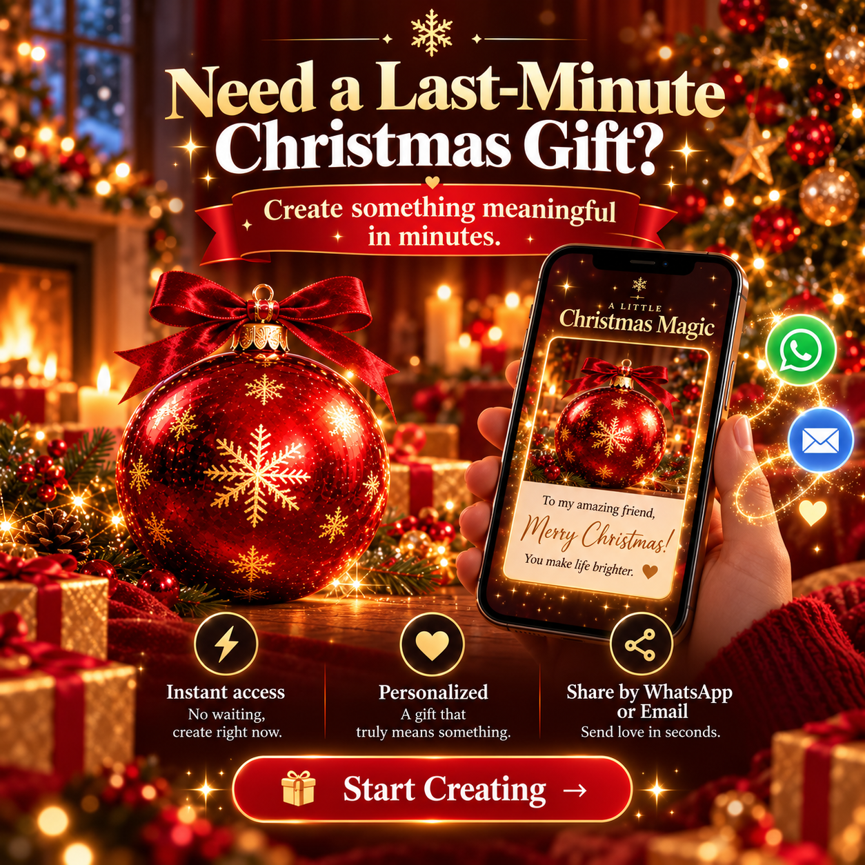 Personalized digital Christmas gift