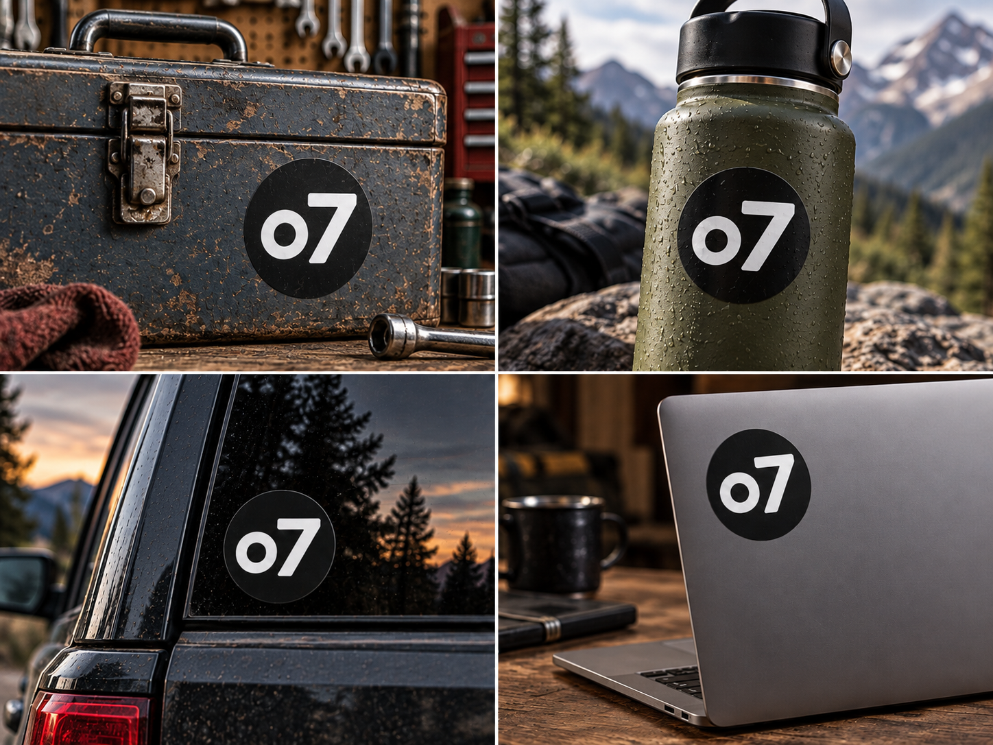 Guy Computer Decal o7 Salute Sticker - 3