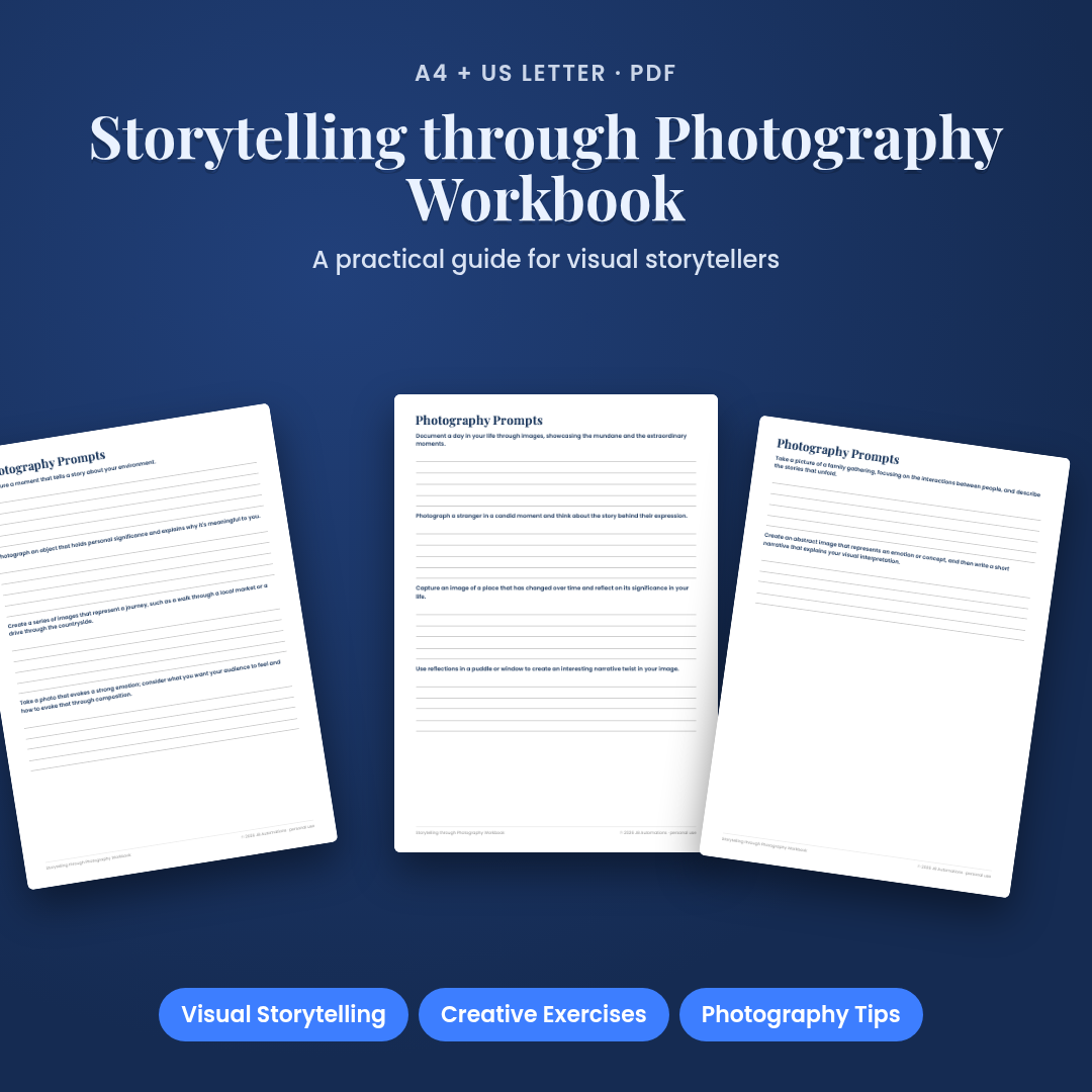 Storytelling through Photography Workbook