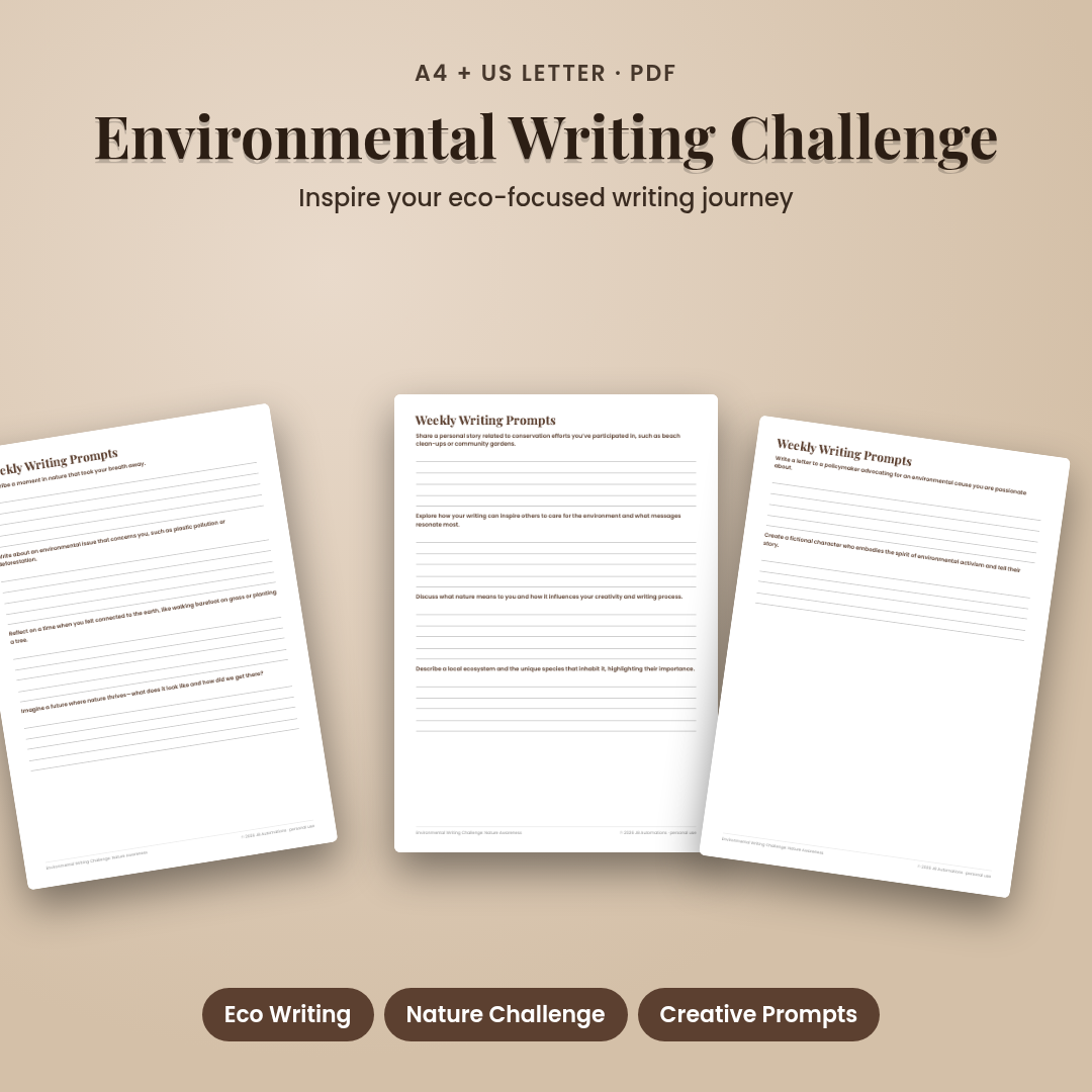 Environmental Writing Challenge: Nature Awareness