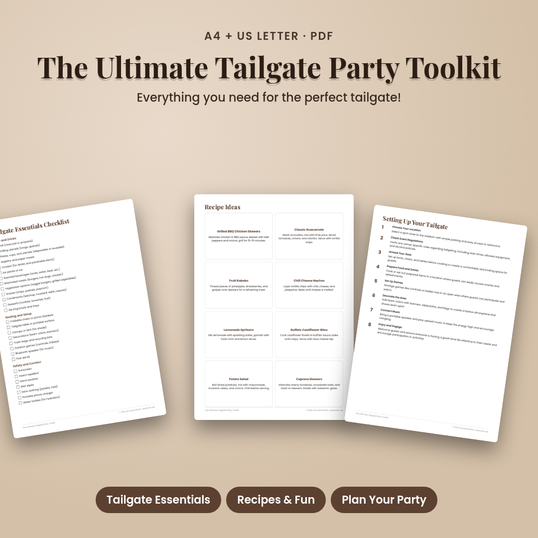 The Ultimate Tailgate Party Toolkit