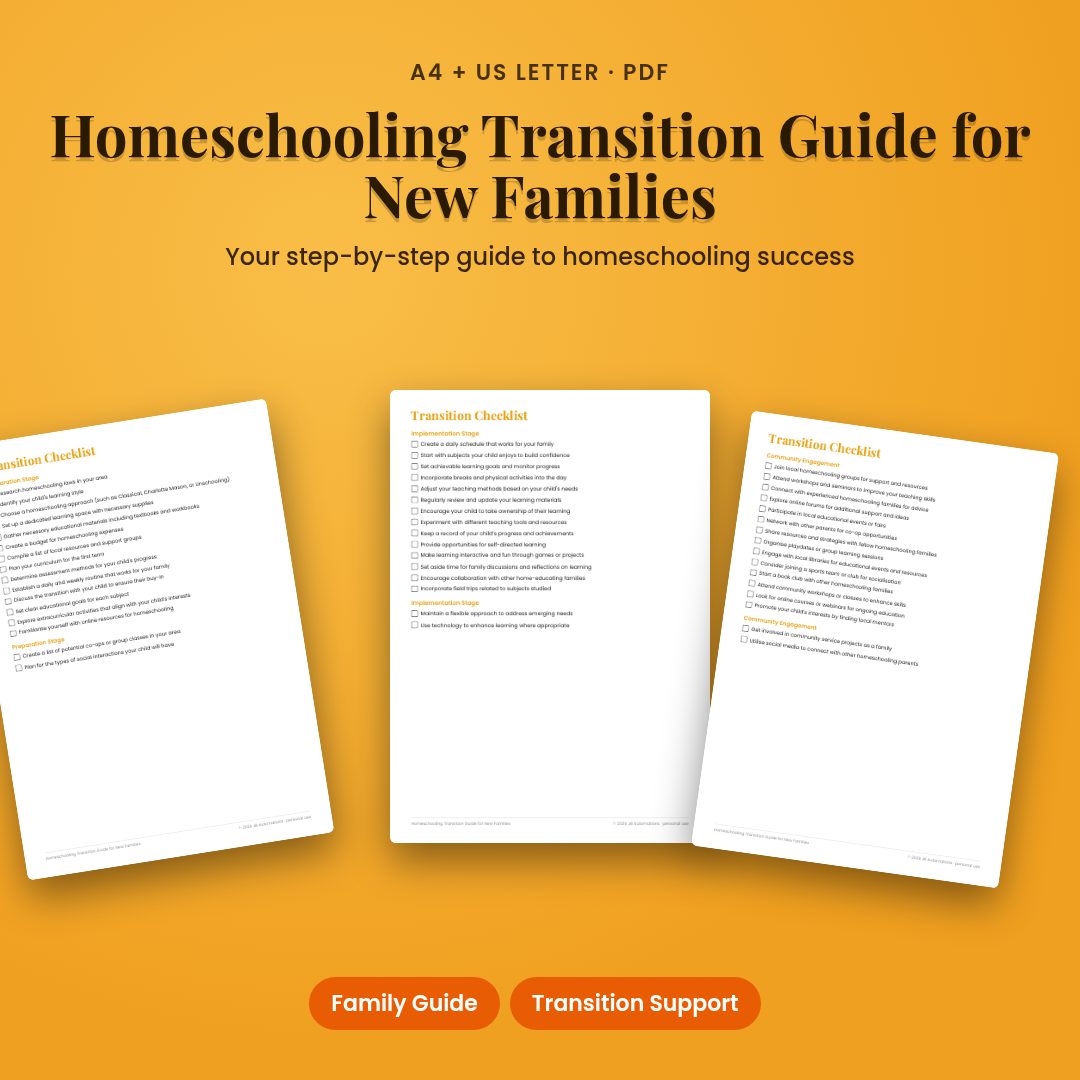 Homeschooling Transition Guide for New Families