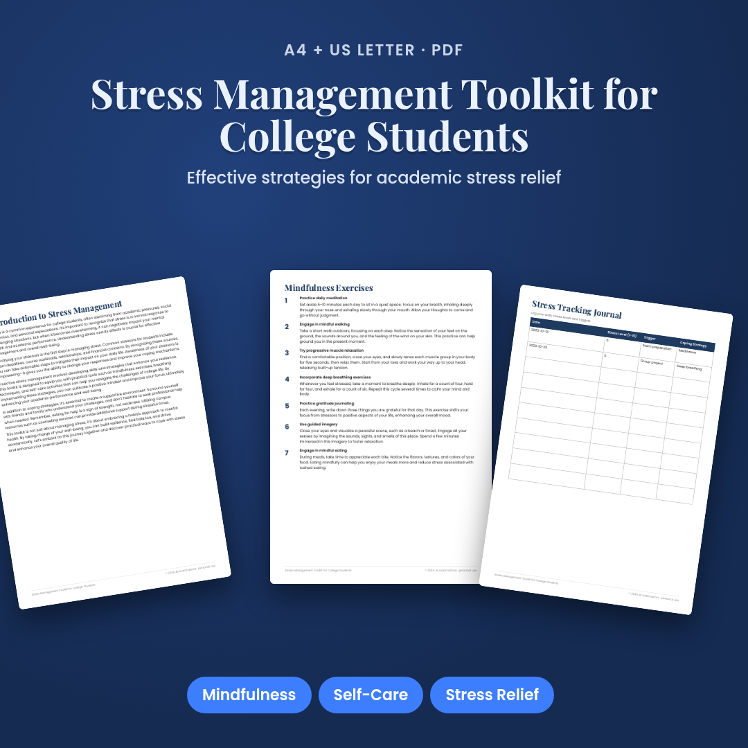 Stress Management Toolkit for College Students