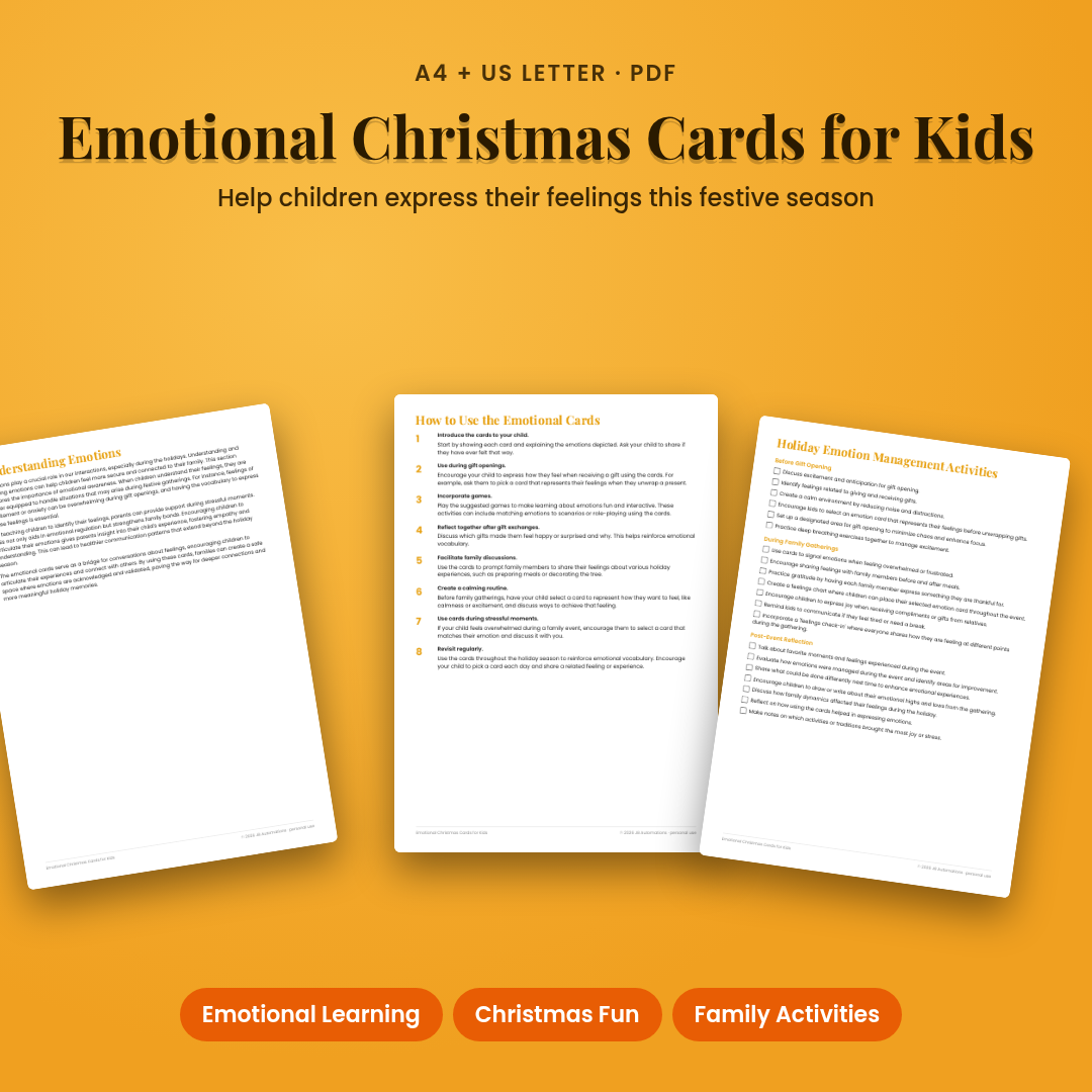 Emotional Christmas Cards for Kids