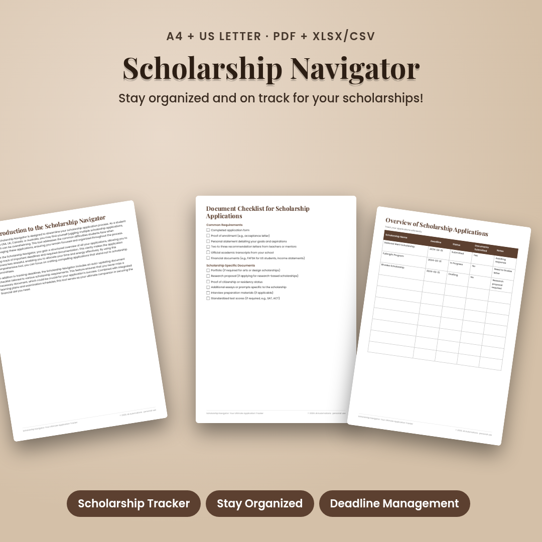 Scholarship Navigator: Your Ultimate Application Tracker