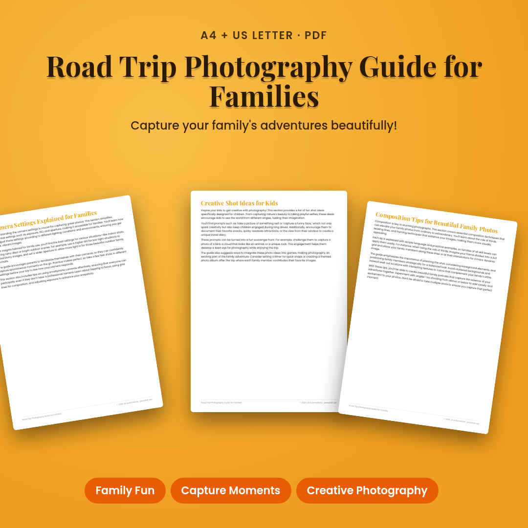 Road Trip Photography Guide for Families