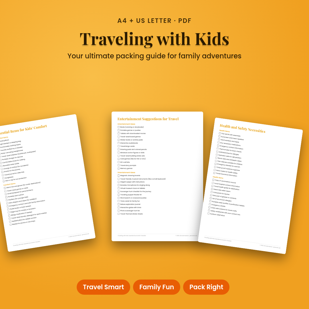 Traveling with Kids: Essential Survival Kit Checklist