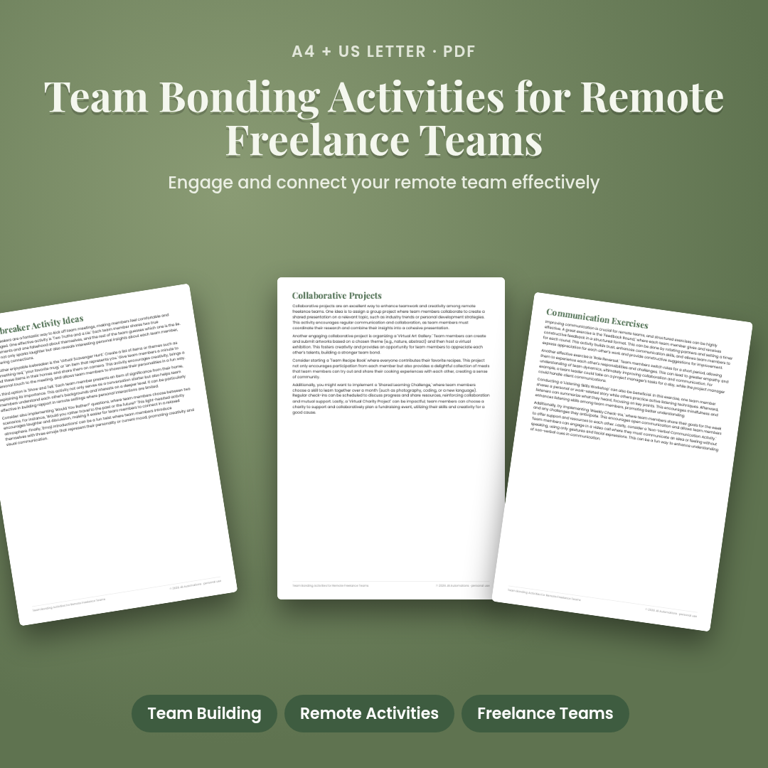 Team Bonding Activities for Remote Freelance Teams
