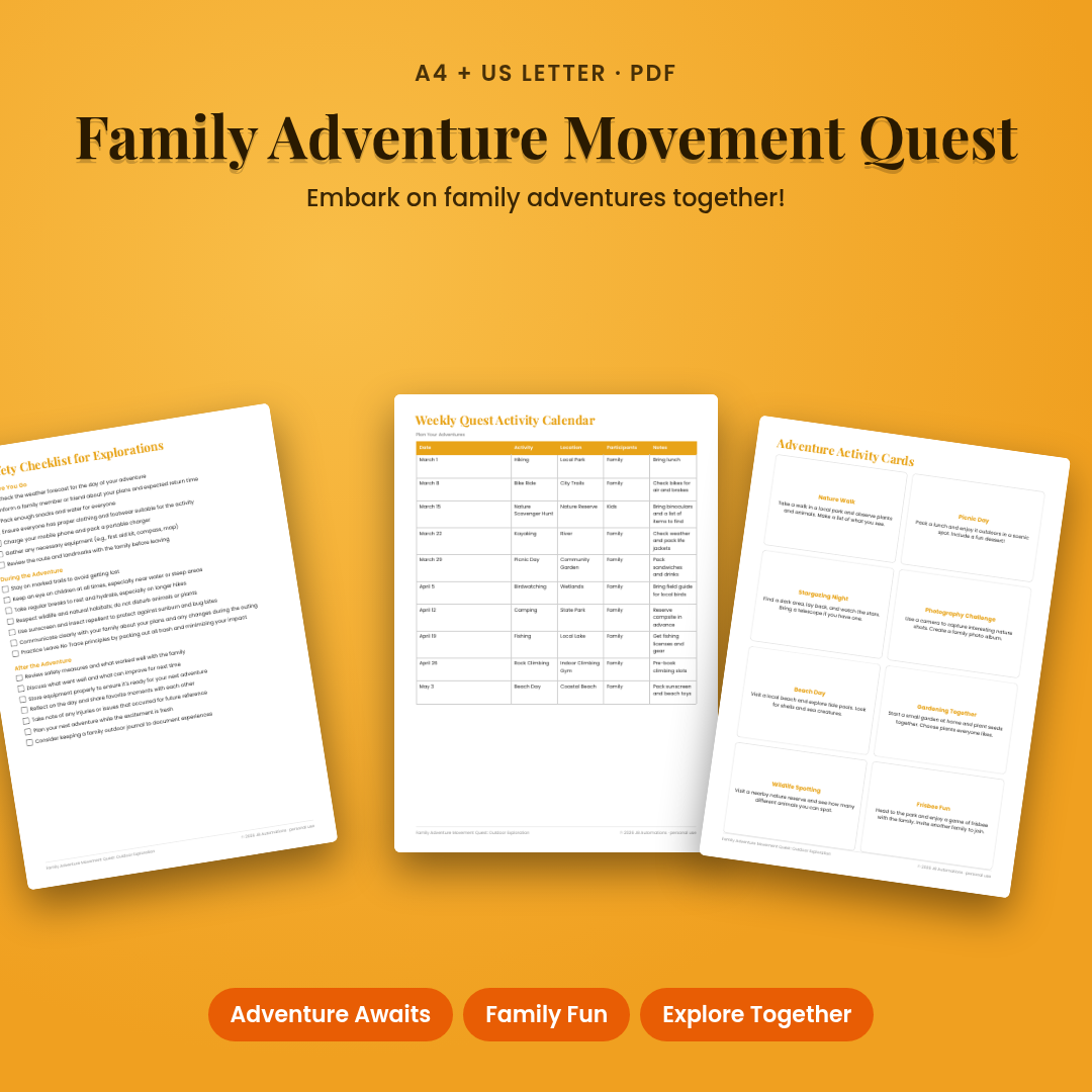 Family Adventure Movement Quest: Outdoor Exploration