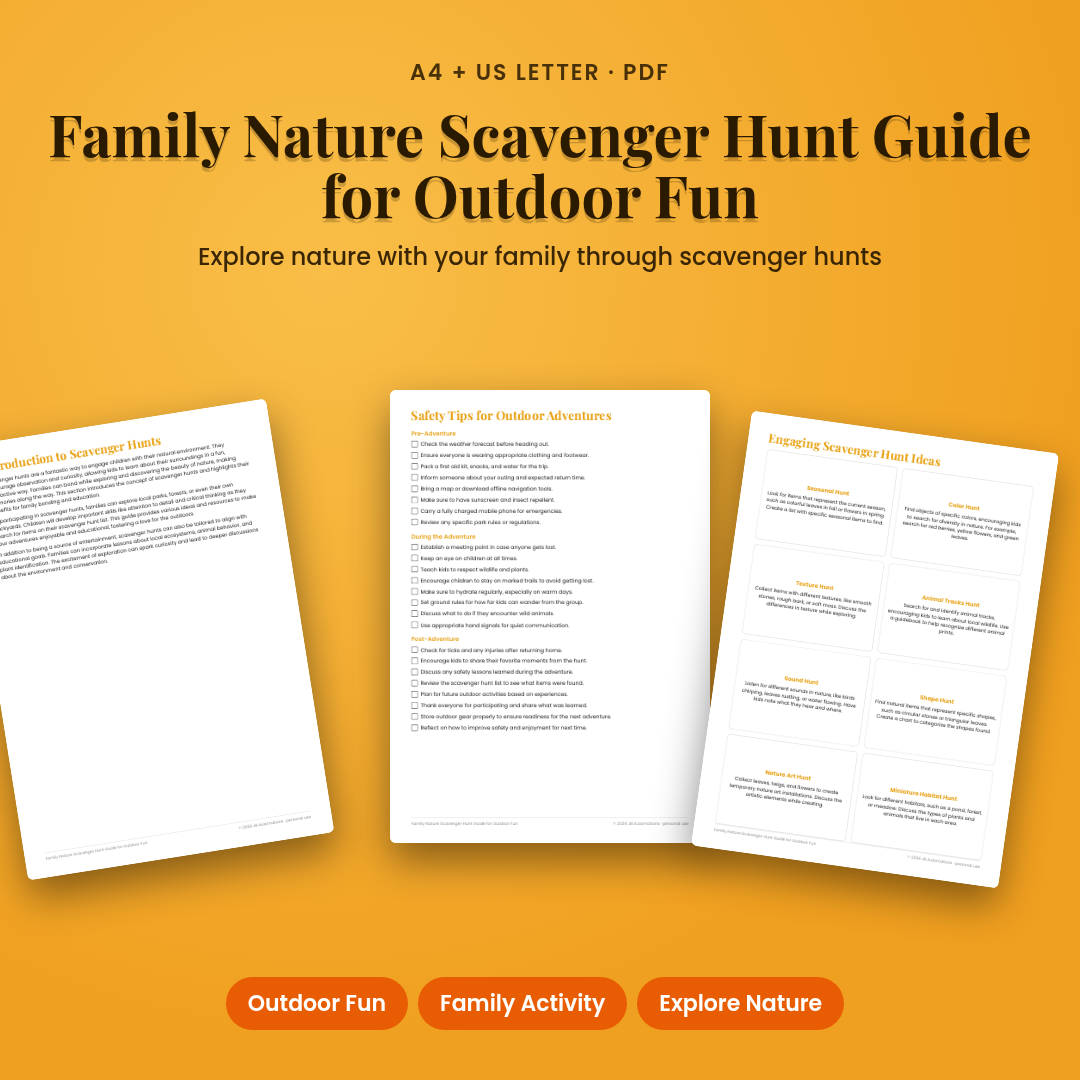 Family Nature Scavenger Hunt Guide for Outdoor Fun