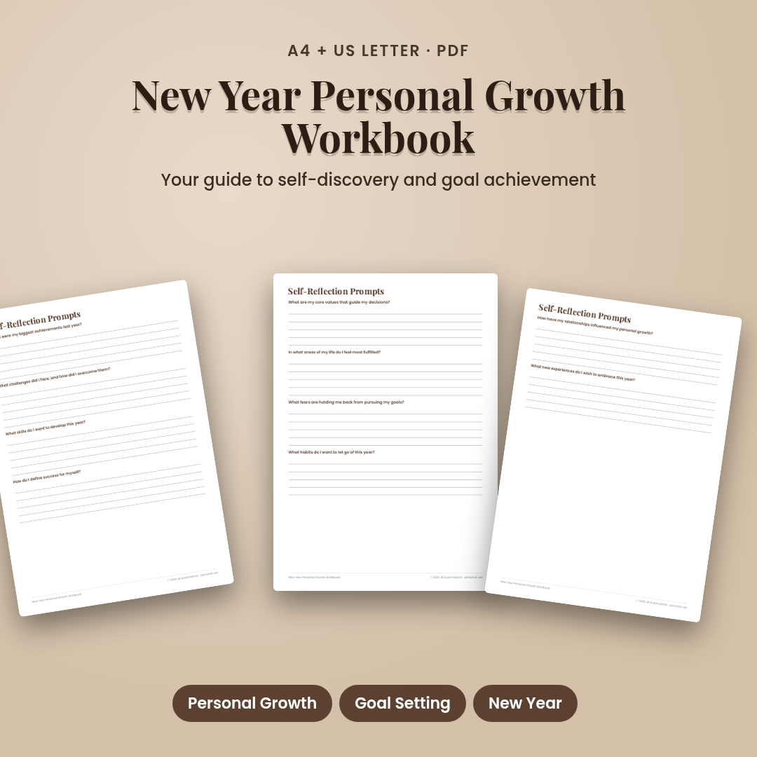 New Year Personal Growth Workbook