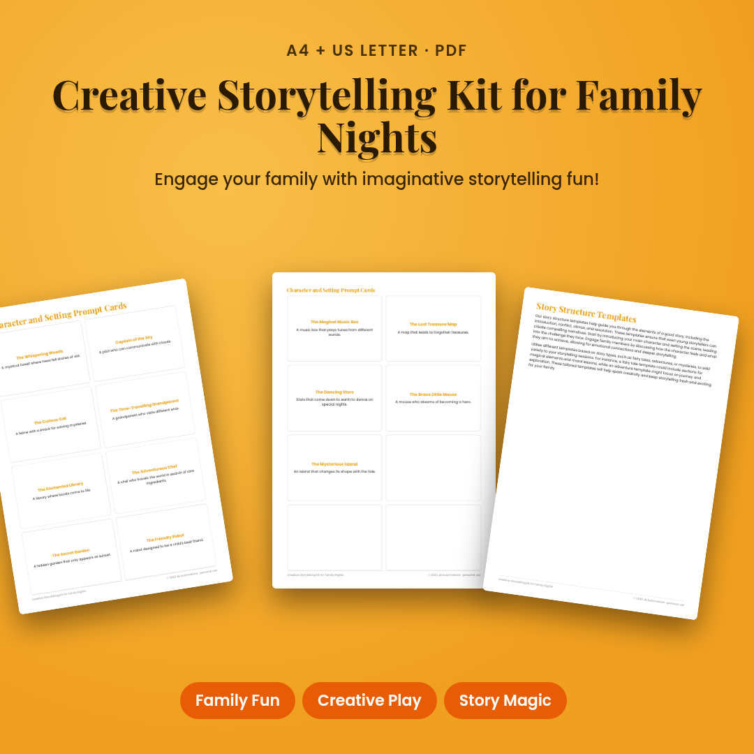 Creative Storytelling Kit for Family Nights