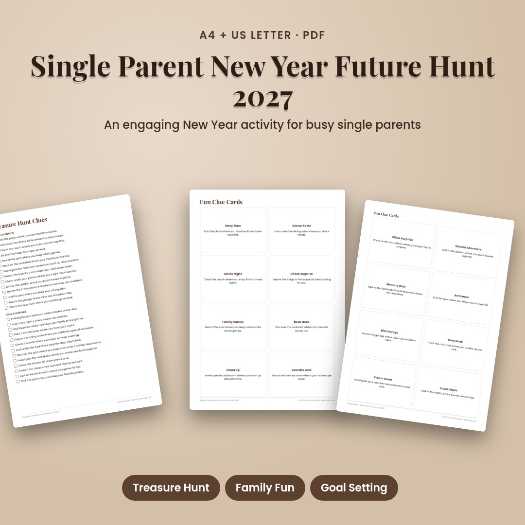 Single Parent New Year Future Hunt 2027
