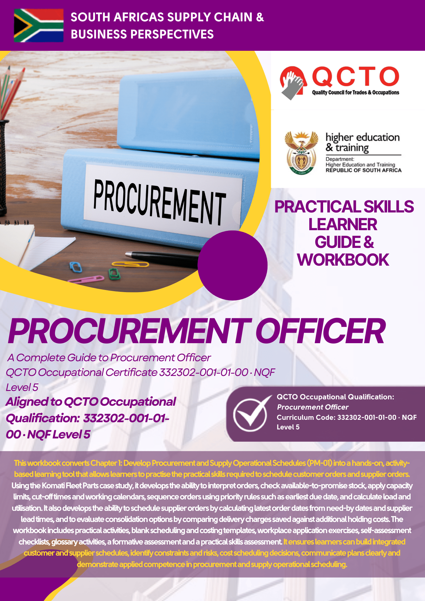 Procurement Officer: Chapter 1 Learner Workbook Develop Procurement and ...