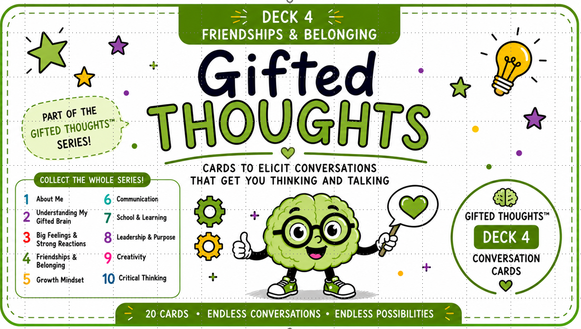Deck 4 Gifted Conversation Cards - Friendship and Belonging - Payhip