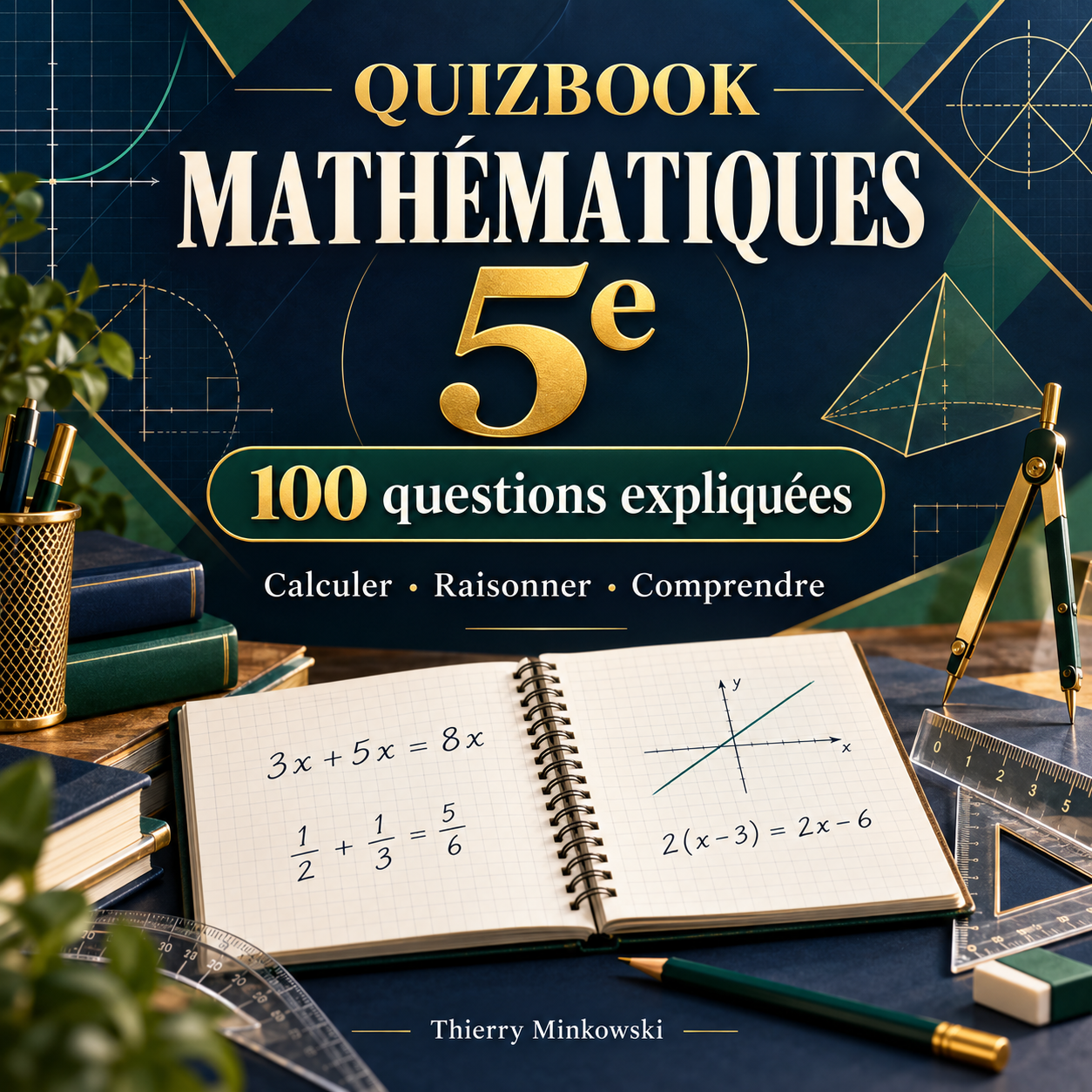 QuizBook Mathématiques 5e, 100 questions expliquées
