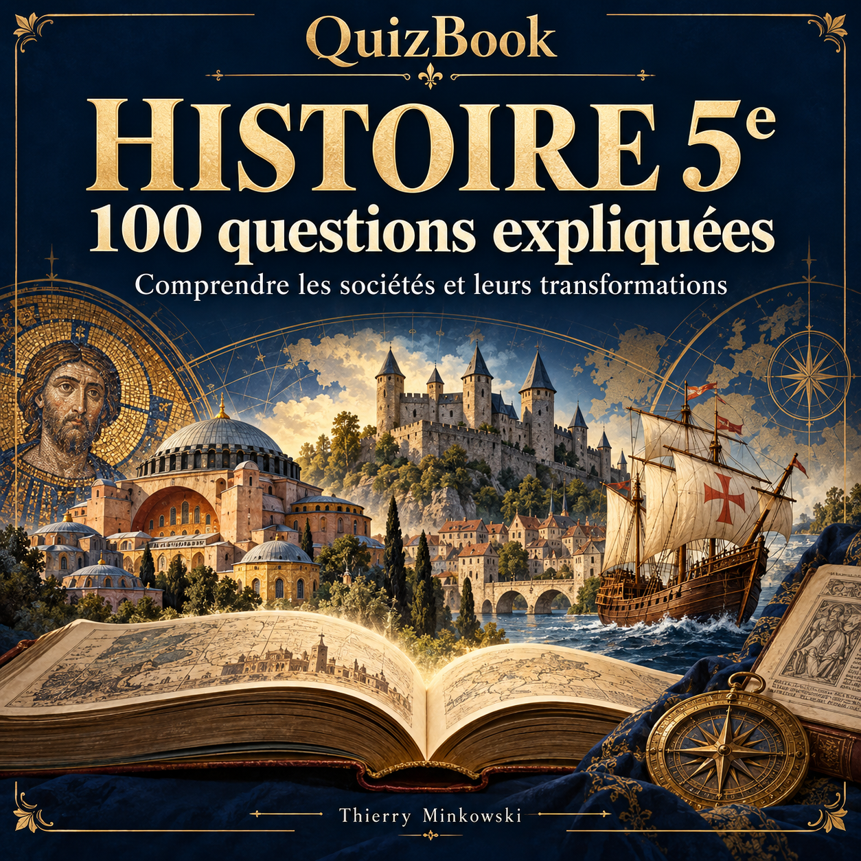 QuizBook Histoire 5e — 100 questions expliquées