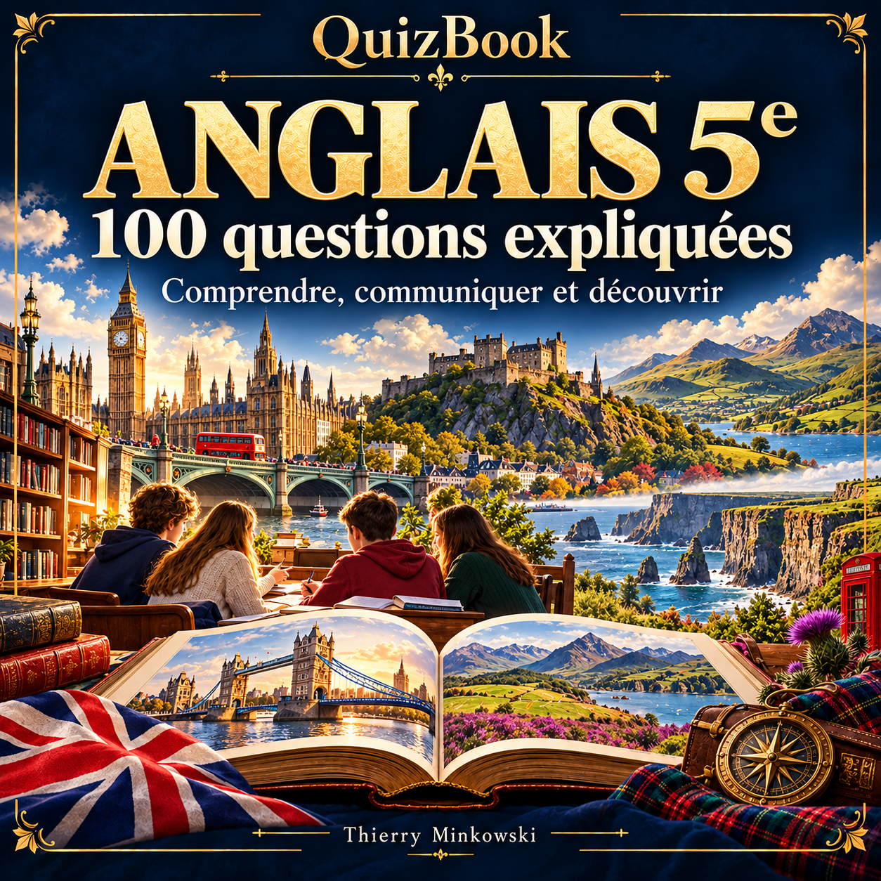 QuizBook Anglais 5e — 100 questions expliquées — Thierry Minkowski