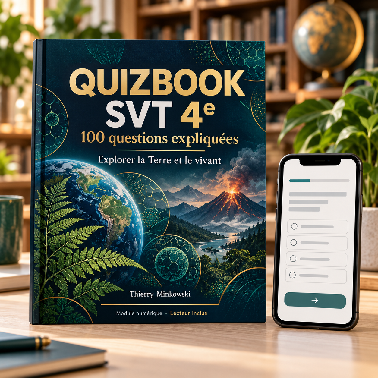 QuizBook SVT 4e : 100 questions expliquées pour explorer la Terre et le vivant