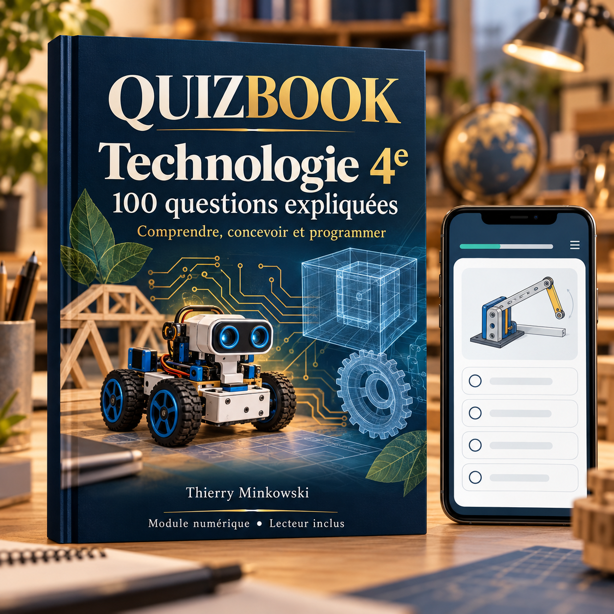 QuizBook Technologie 4e : 100 questions expliquées pour comprendre, concevoir et programmer