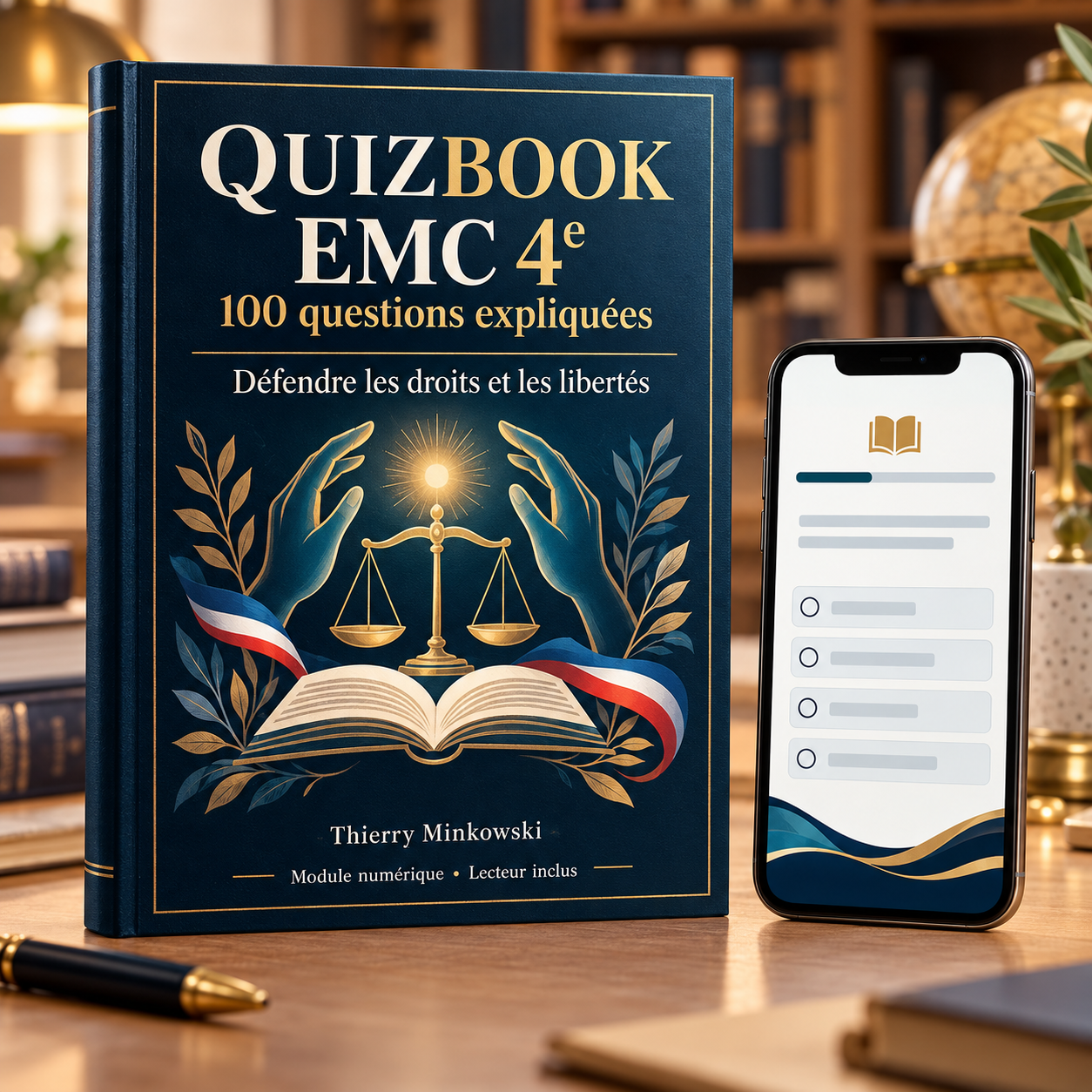 QuizBook EMC 4e : 100 questions expliquées pour défendre les droits et les libertés