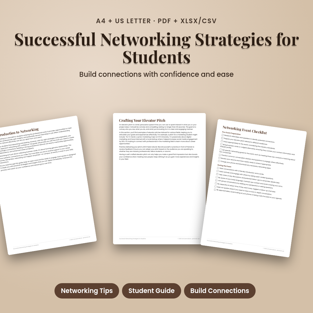 Successful Networking Strategies for Students