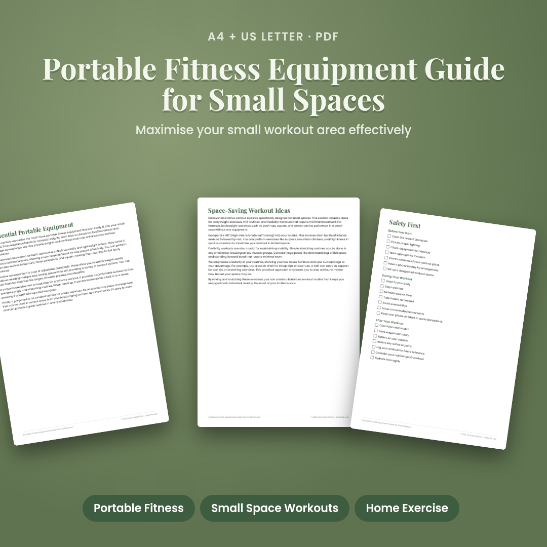 Portable Fitness Equipment Guide for Small Spaces