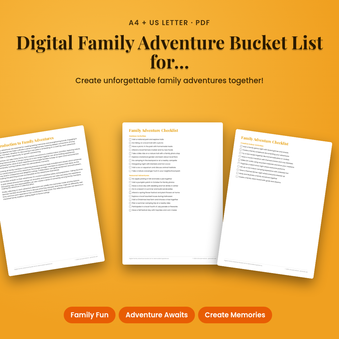 Digital Family Adventure Bucket List for Memorable Experiences